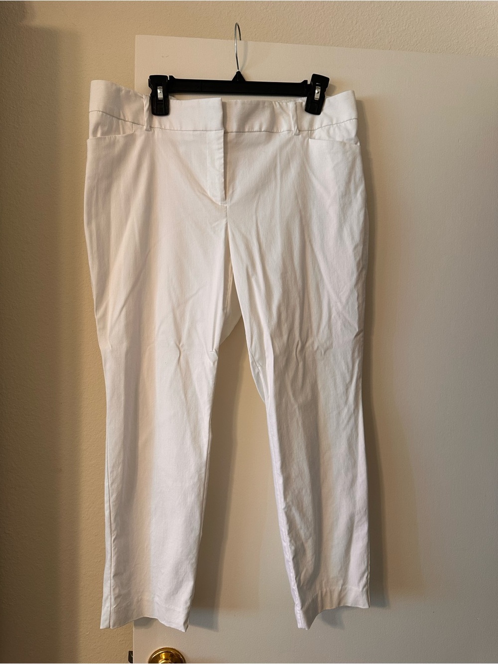 The Limited White Straight-Leg Stretch Jeans
